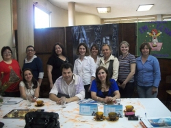 Brasileiros e argentinos durante reunio do Projeto Bilngue