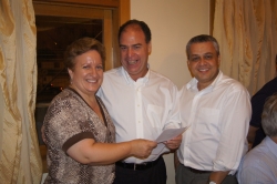 Claudete, Coelho e o chefe de gabinete do ministro, Gelson Albuquerque