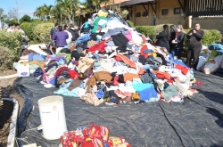 Foram arrecadadas cerca de 18 mil peas de roupas