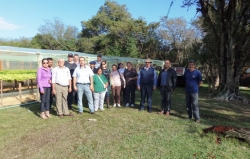 Autoridades de Barra do Quara visitam a Granja Municipal
