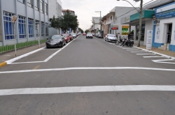 Rua Borges do Canto, uma das vias dos estacionamentos rotativo e exclusivo para motocicletas
