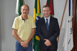 Borella e o prefeito Leonardo Betin