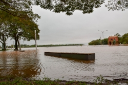 Ao toto, 69 pessoas foram atingidas diretamente pela cheia do rio Uruguai em Itaqui