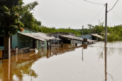 At este sbado 111 casas fixas foram atingidas pela enchente