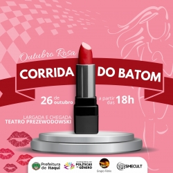 Corrida do Batom ocorrer em 26 de outubro