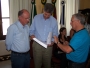 Secretrio Afonso Motta e coordenador Bruno Contursi so recebidos na prefeitura