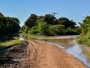 Enchente em Itaqui bloqueia estrada vicinal prxima ao Camba