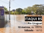 Rio Uruguai chega a marca de 10 metros acima do nvel em Itaqui